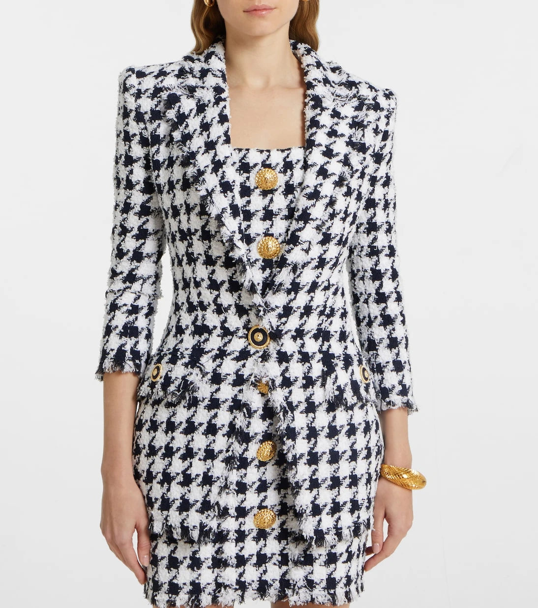 Balmain - Houndstooth tweed blazer
