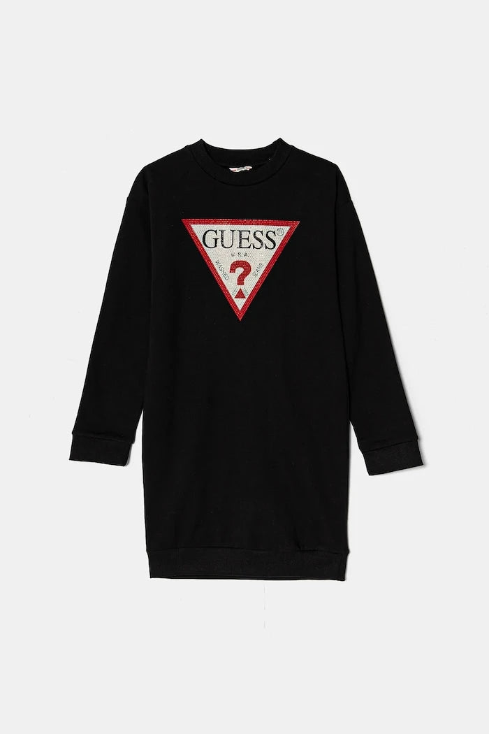 Детска памучна рокля Guess