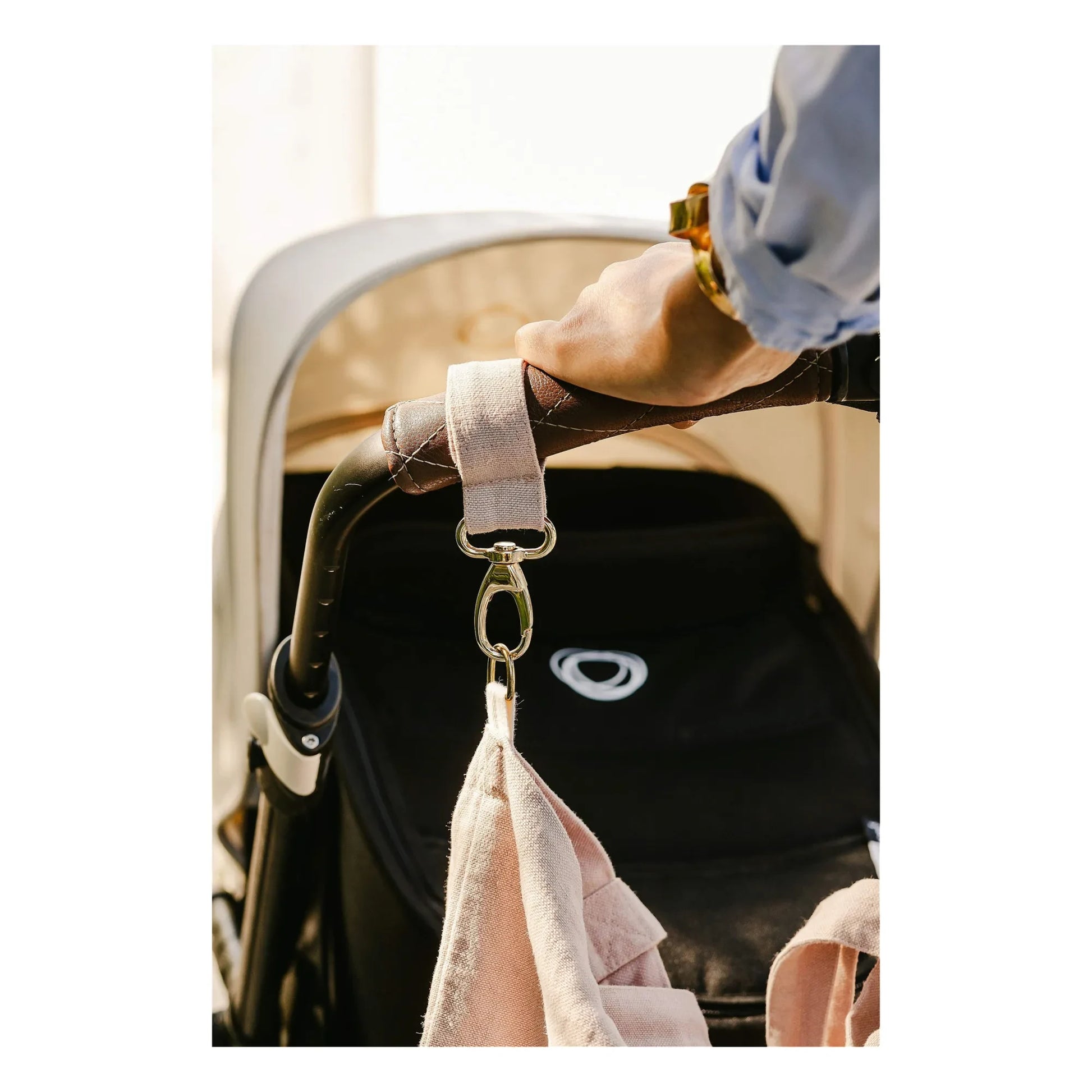 Adorna - Emma Linen tote bag | Powder pink