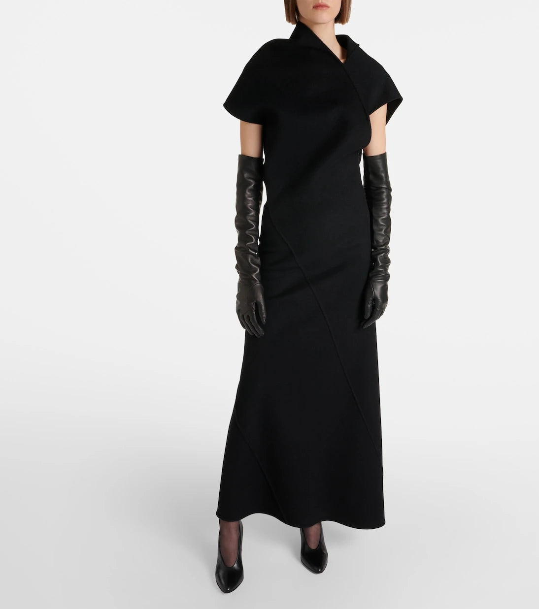 The Row - Kamil paneled cashmere gown