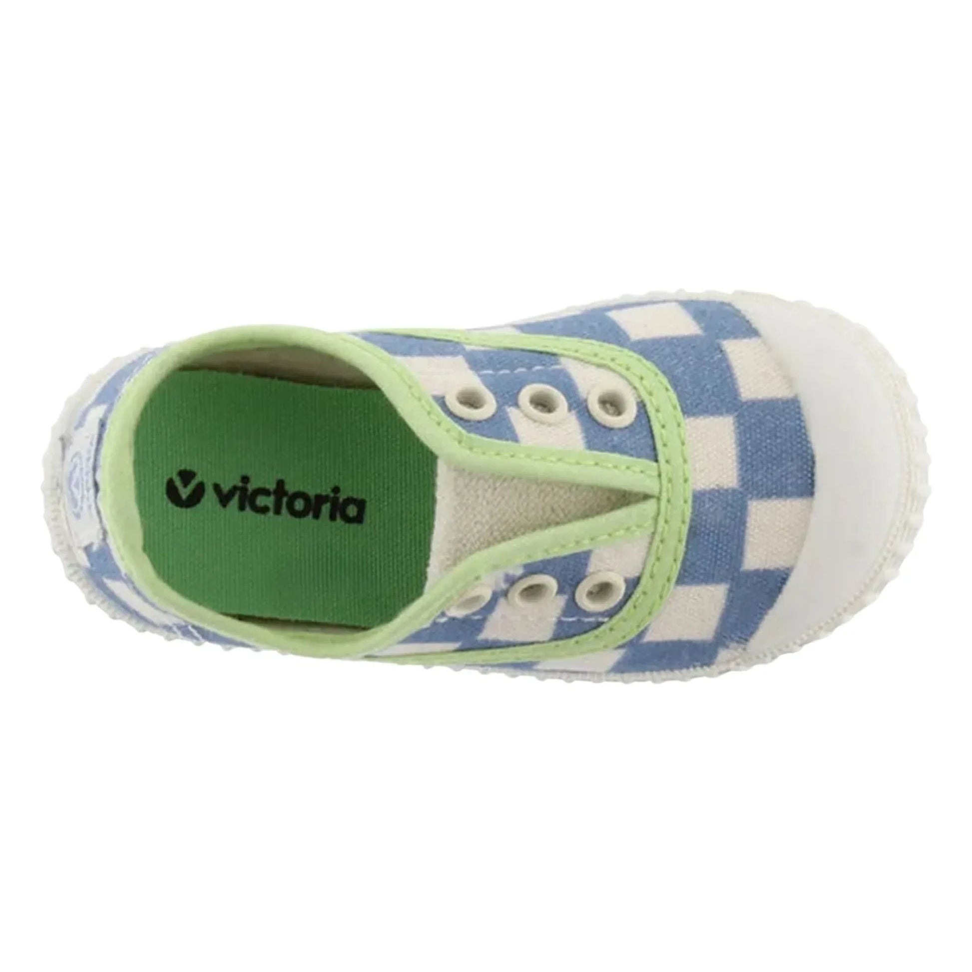 Victoria - Lona Square Scratch Sneakers | Blue
