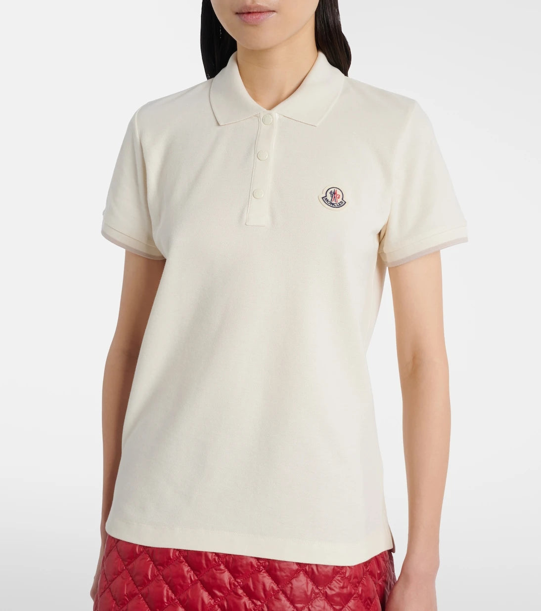 Moncler - Logo cotton piqué polo shirt