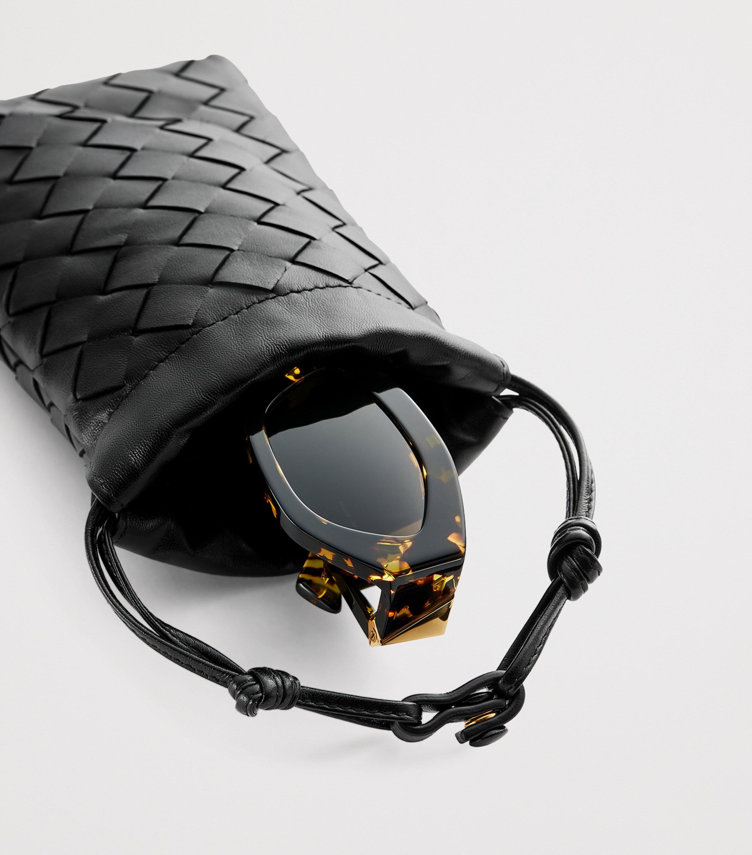 Gold Leather Dustbag Eyewear Case