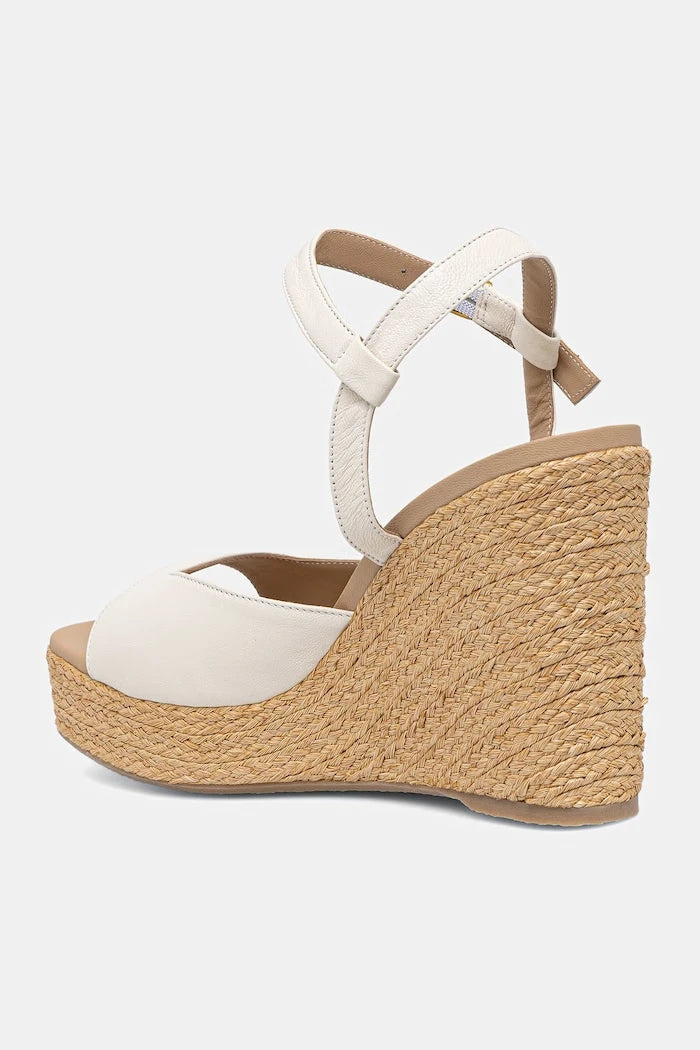 Souliers Martinez kesik platformlu deri sandaletler SUMMER
