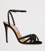 Aquazzura Black Embellished Tequila Heeled Sandals 105