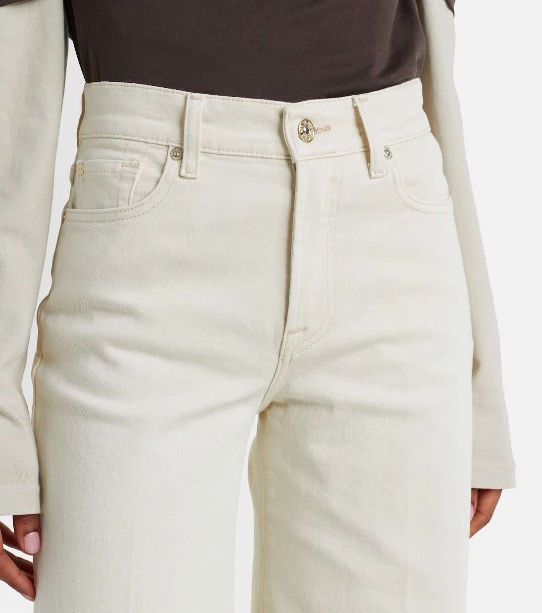 7 For All Mankind - Lotta Tailorless wide-leg jeans