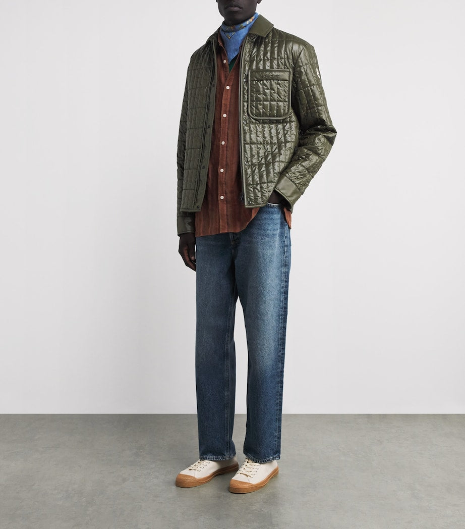 Moncler Green Quilted Madiere Overshirt