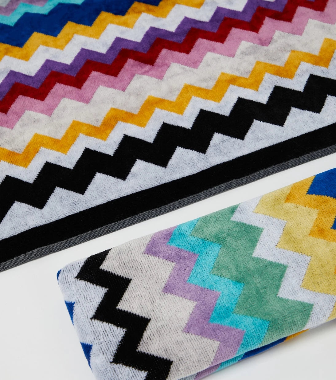 Missoni - طقم منشفتين زيغ زاج قطنية تيري