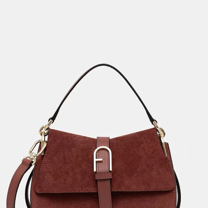 Furla kadın süet crossbody çanta