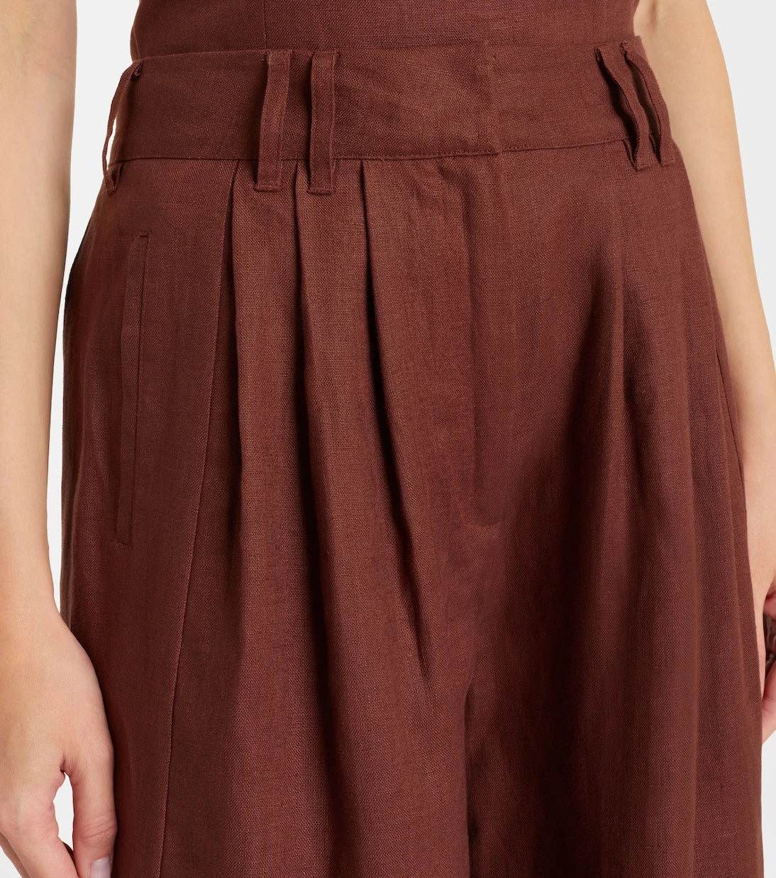 Posse - Parker high-rise linen wide-leg pants