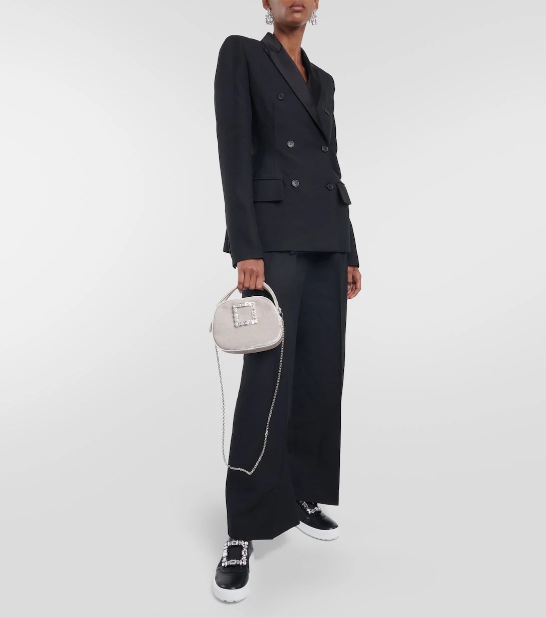 Roger Vivier - Very Vivier embellished leather sneakers