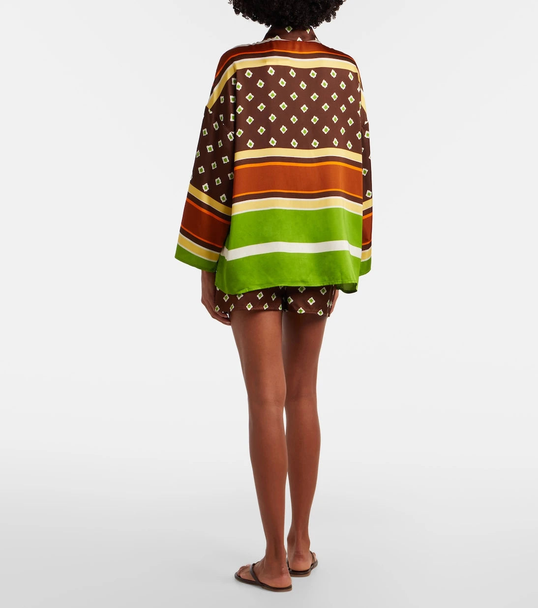 Faithfull - Tia printed satin shorts