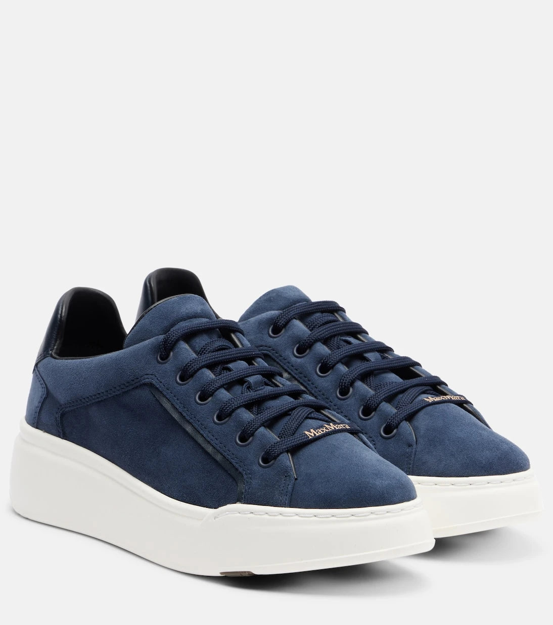 Max Mara - Suede platform sneakers
