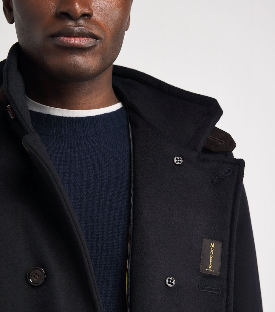 Navy Double-Breasted Pea Coat