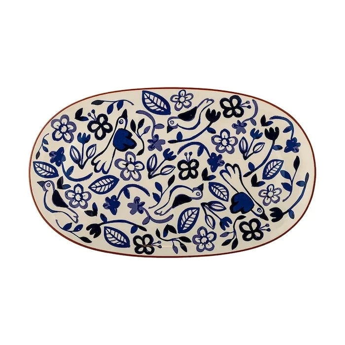 Seramik servis tabağı 38 x 2,5 x 23 cm