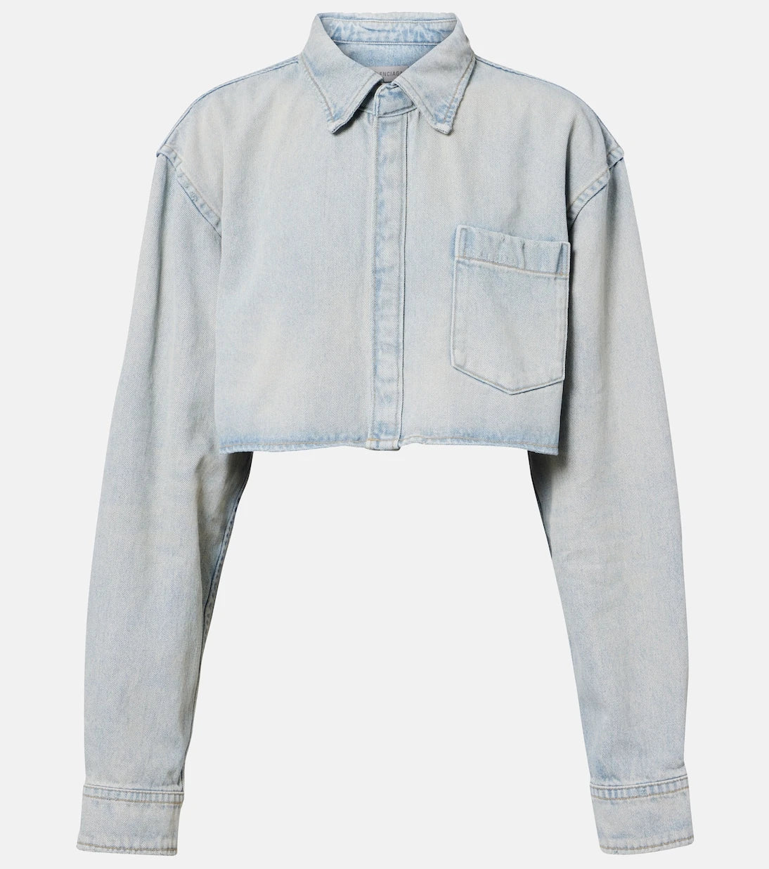Balenciaga - Cropped denim shirt