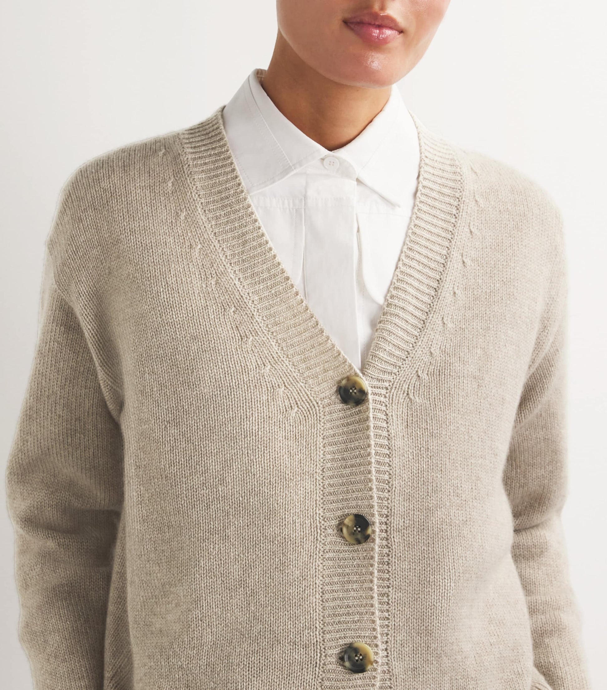 Cashmere Boxy Cardigan