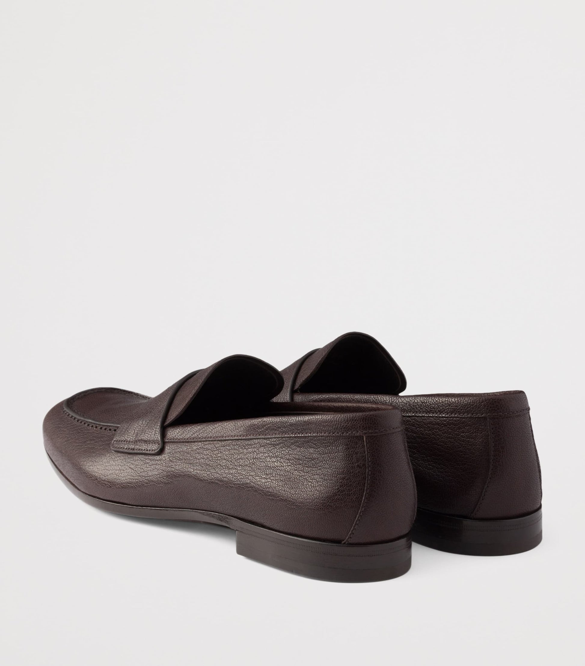 Grained Leather Loafers