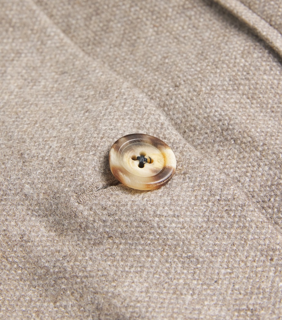100HANDS Beige Cashmere Overshirt