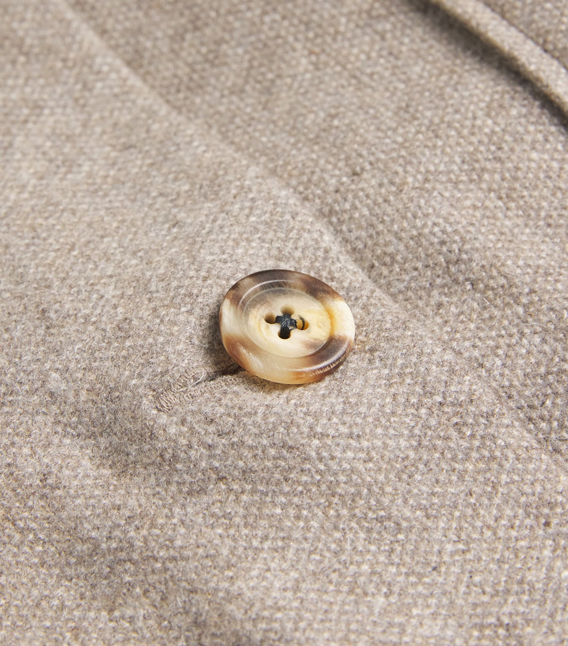 100HANDS Beige Cashmere Overshirt
