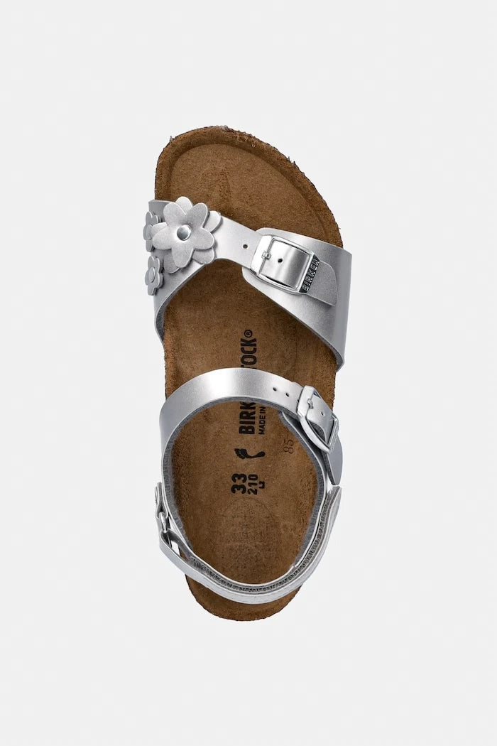 Birkenstock сандали за деца кожа Rio AS Kids Flowers