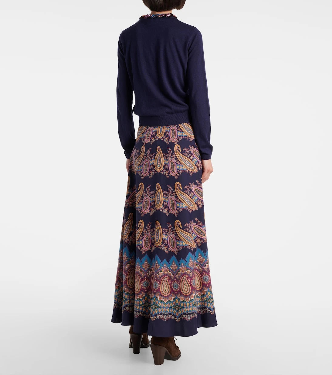 Etro - Embellished silk and cashmere cardigan