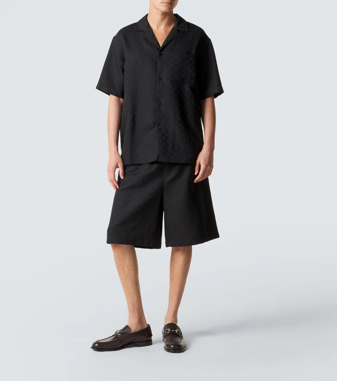 Gucci - GG canvas linen-blend shorts