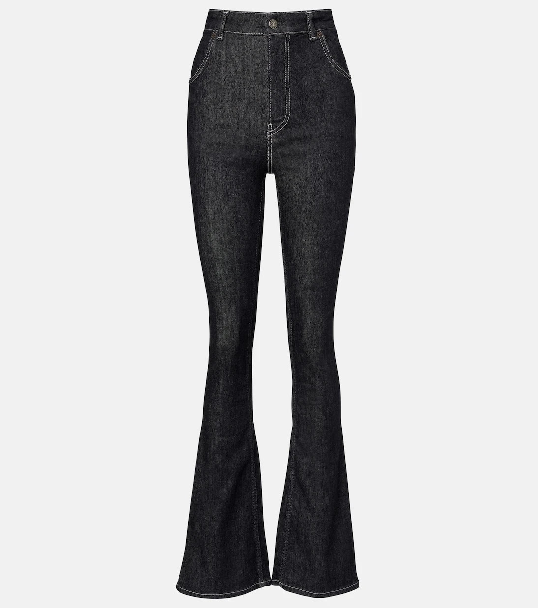 Acne Studios - بنطلون جينز واسع بخصر مرتفع