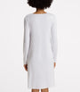 Hanro White Long-Sleeve Cotton Silk Nightdress