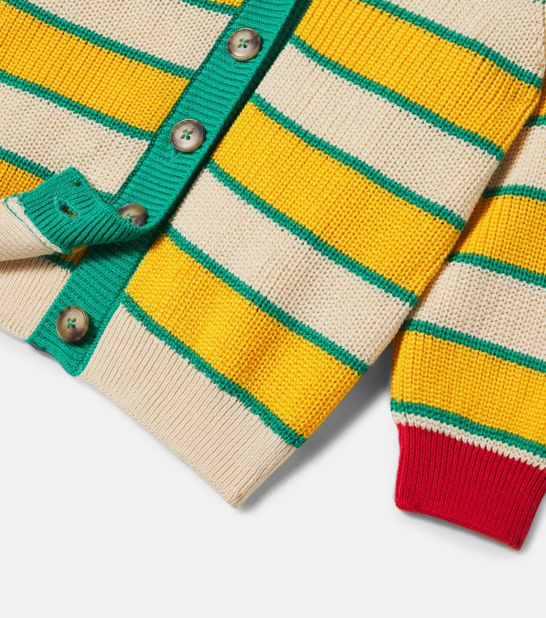 Bobo Choses - Baby BC striped cotton cardigan