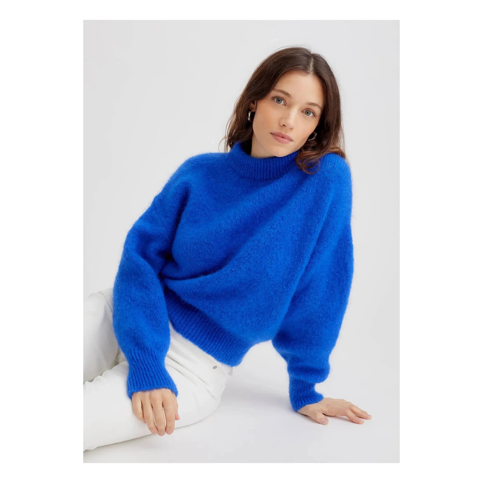 Surprise Paris - Jane Super Kid Mohair sweater | Electric blue