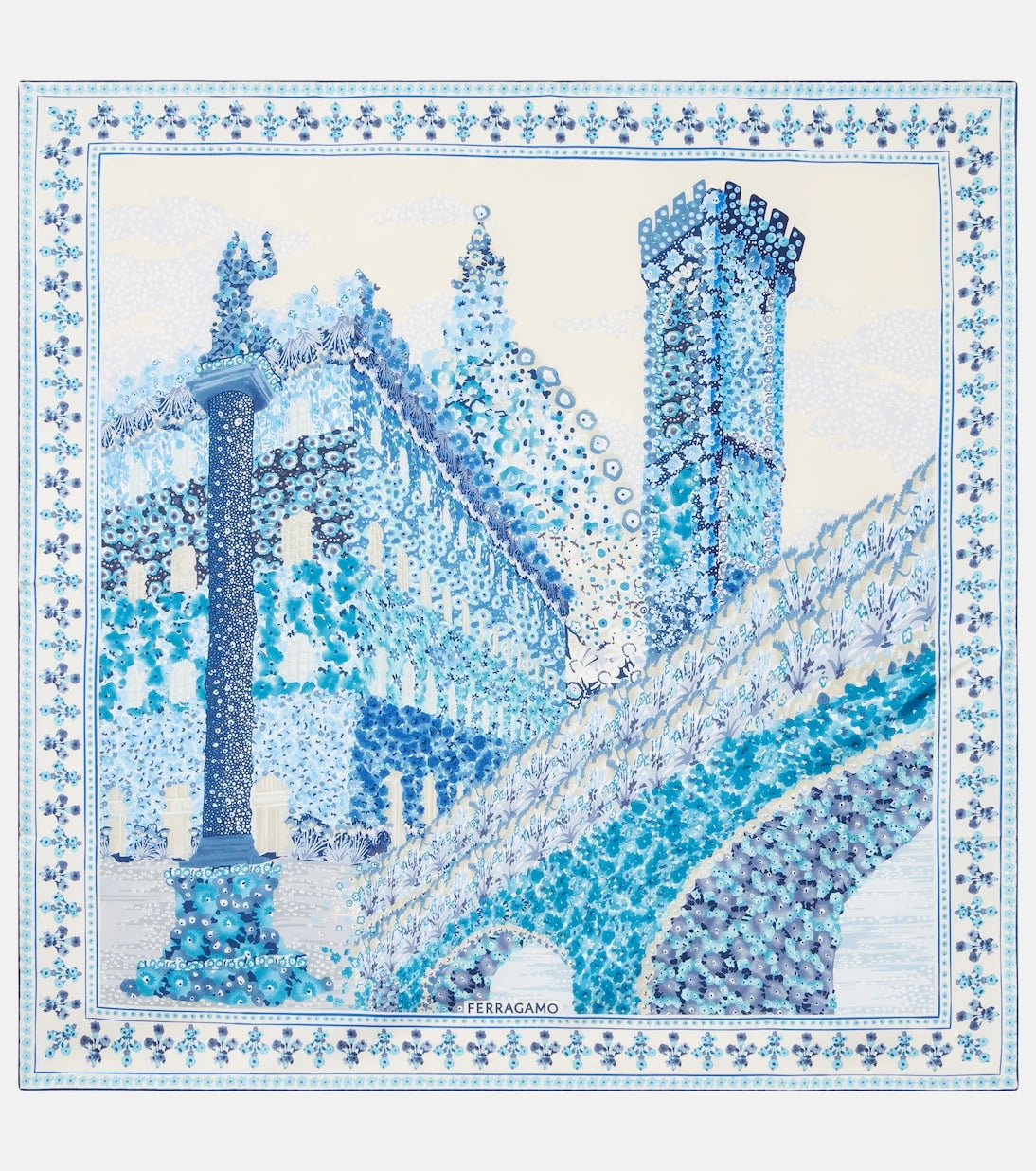 Ferragamo - Printed silk scarf
