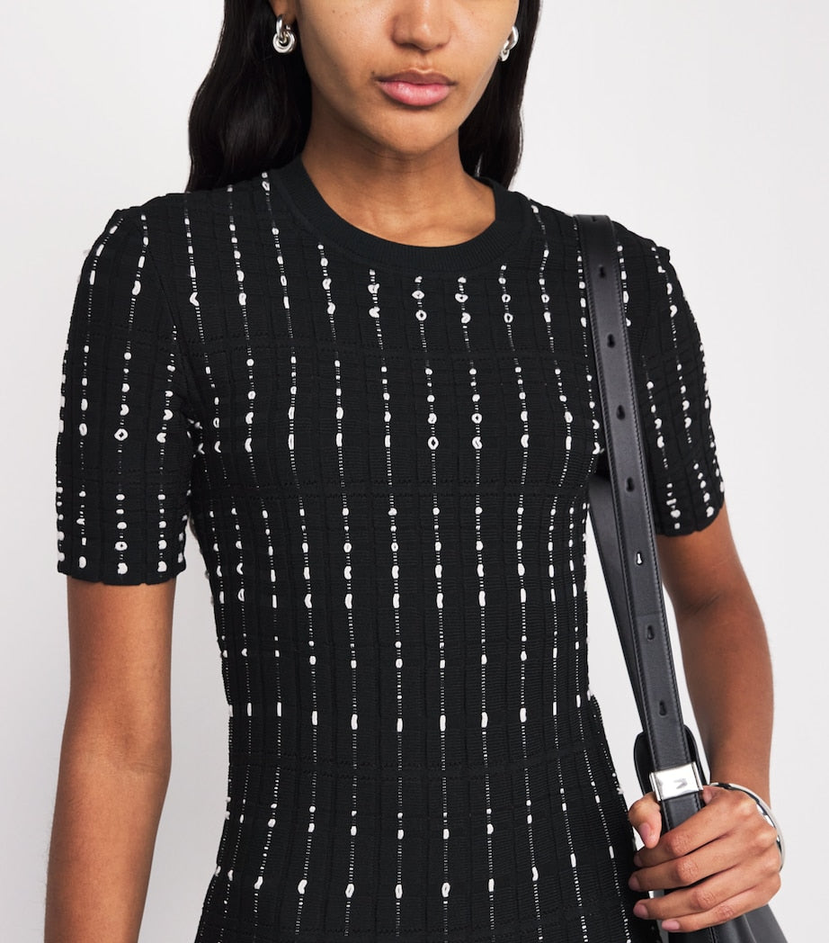 Fragmented Stripes Dress