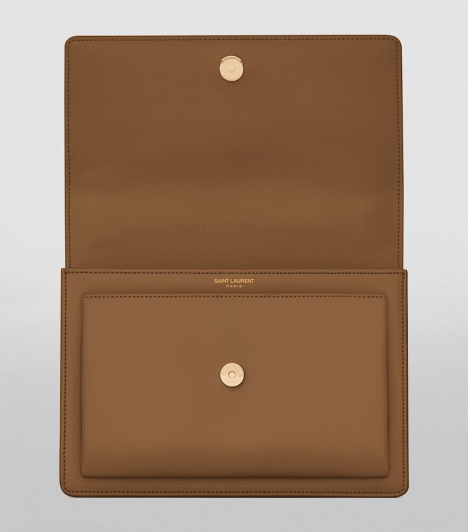 Saint Laurent Brown Medium Sunset Shoulder Bag