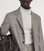 Corneliani Beige Virgin Wool-Silk-Blend Blazer