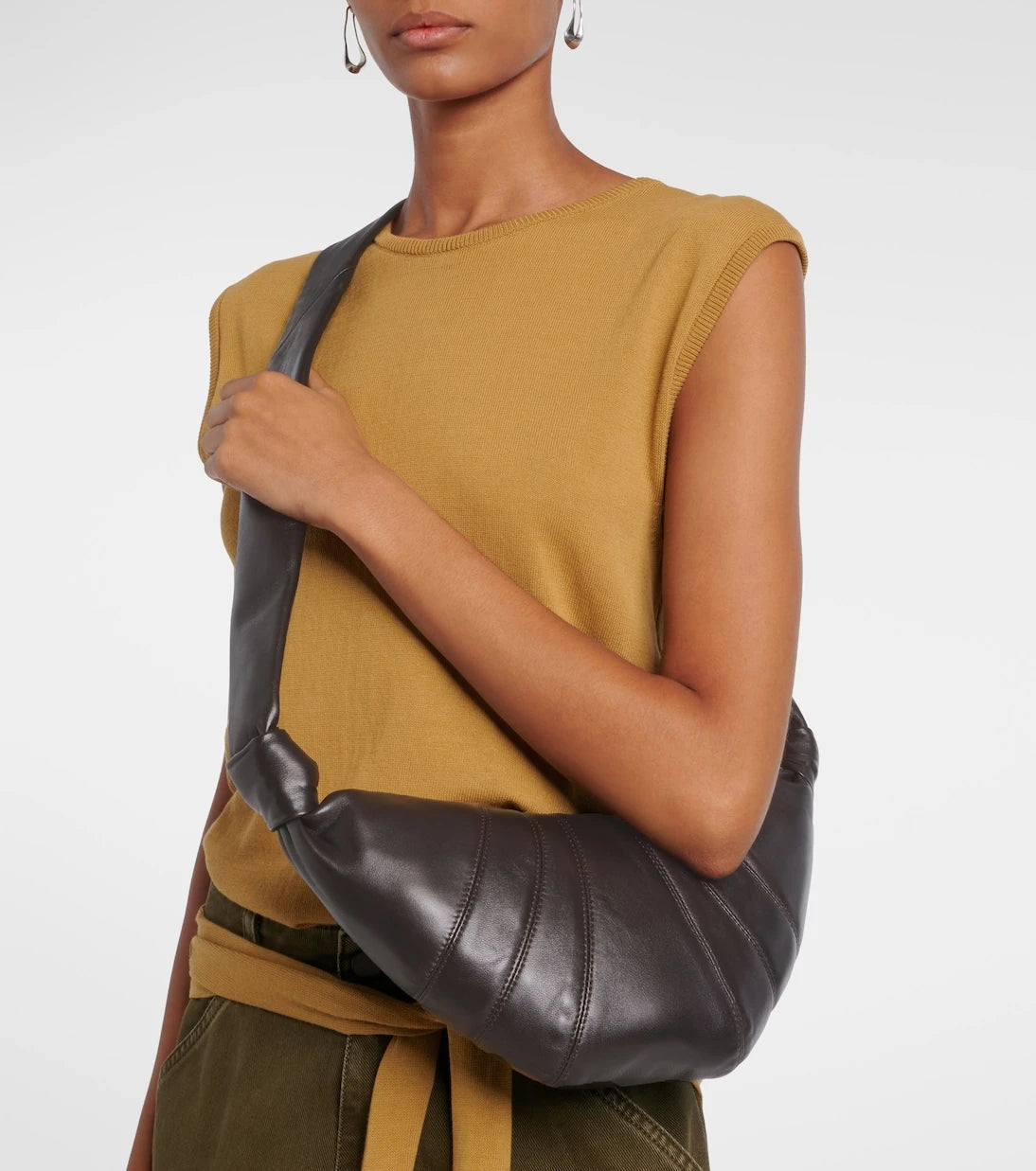 Lemaire - Croissant Small leather shoulder bag