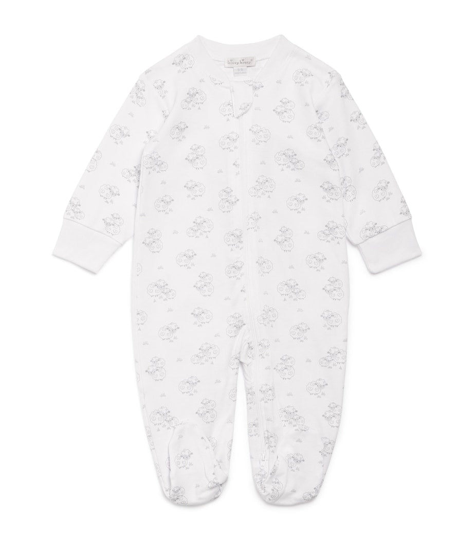 Pima Cotton Sweet Sheep Sleepsuit (Newborn-9 Months)
