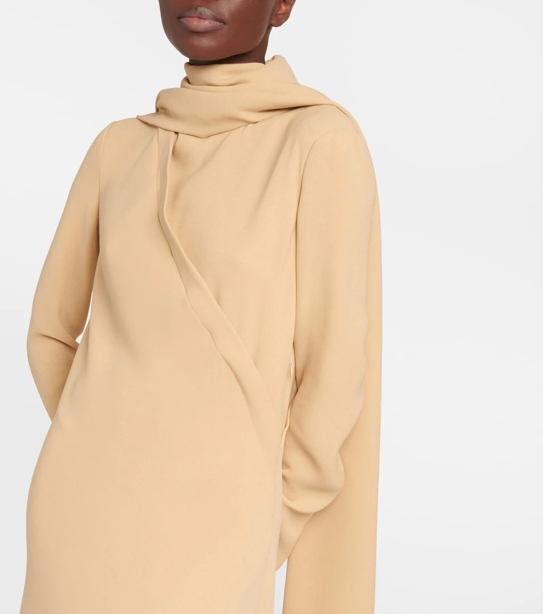 The Row - Pascal draped silk crêpe maxi dress