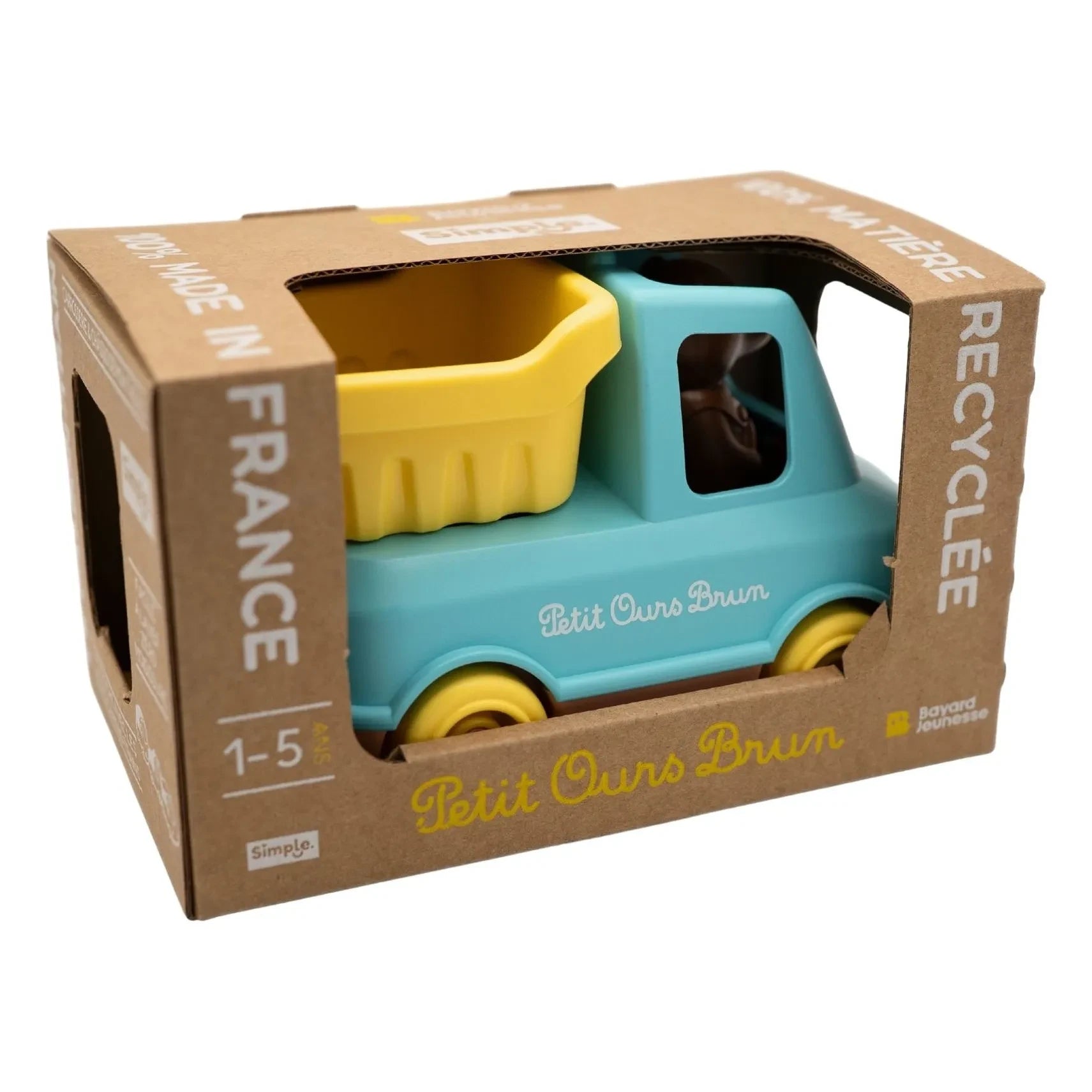 Simple - Dump truck - Single x Little Brown Bear | Blue