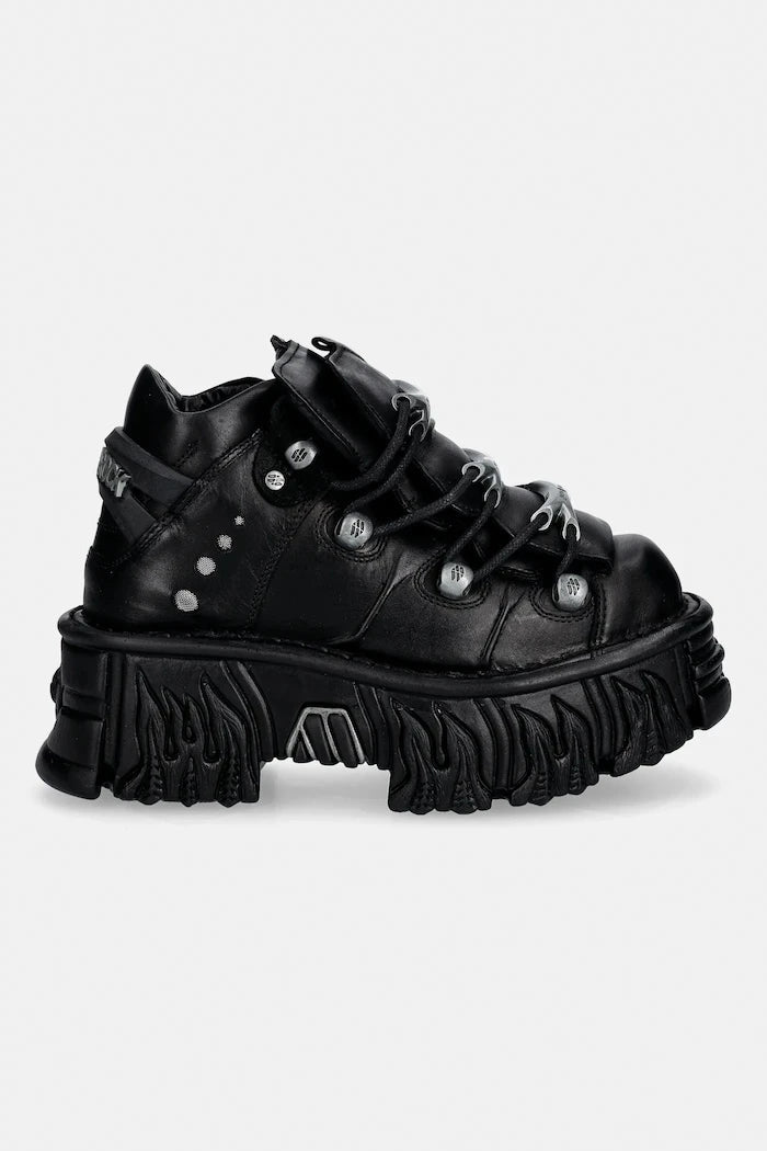 Кожени маратонки New Rock ITALI NEGRO, NOMADA NEGRO