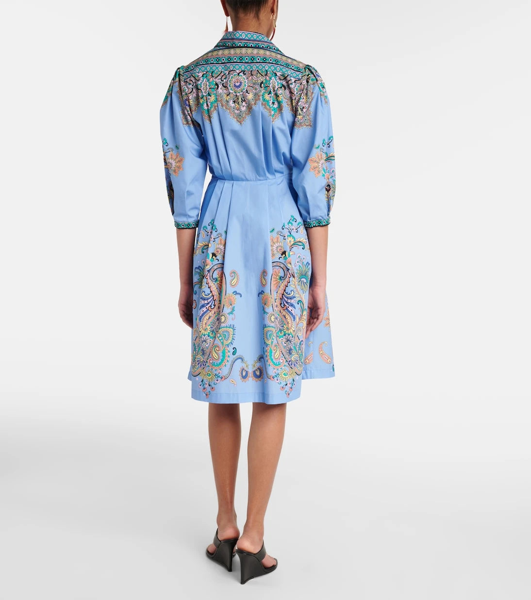 Etro - Printed cotton shirt dress