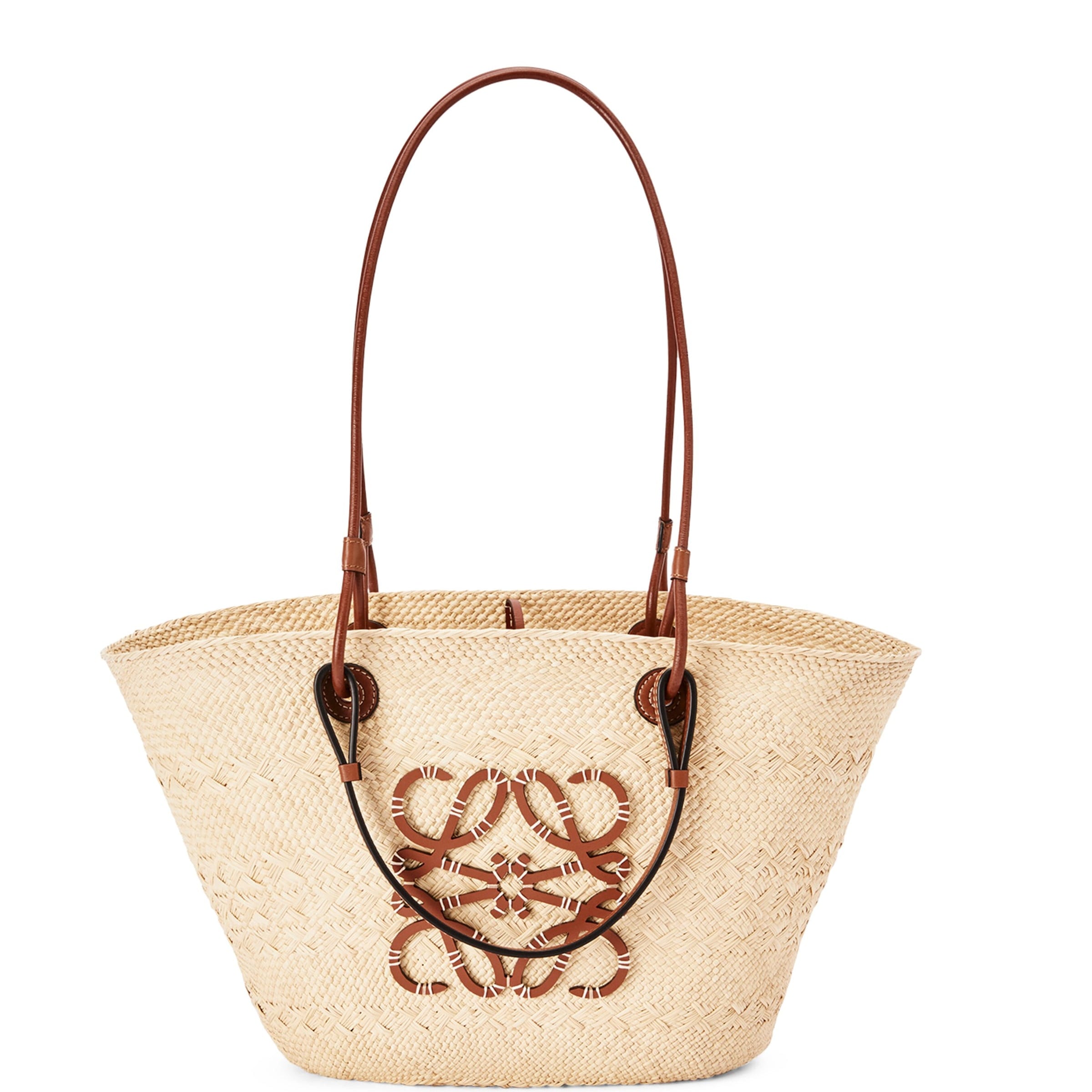 Beige x Paula’s Ibiza Anagram Basket Bag