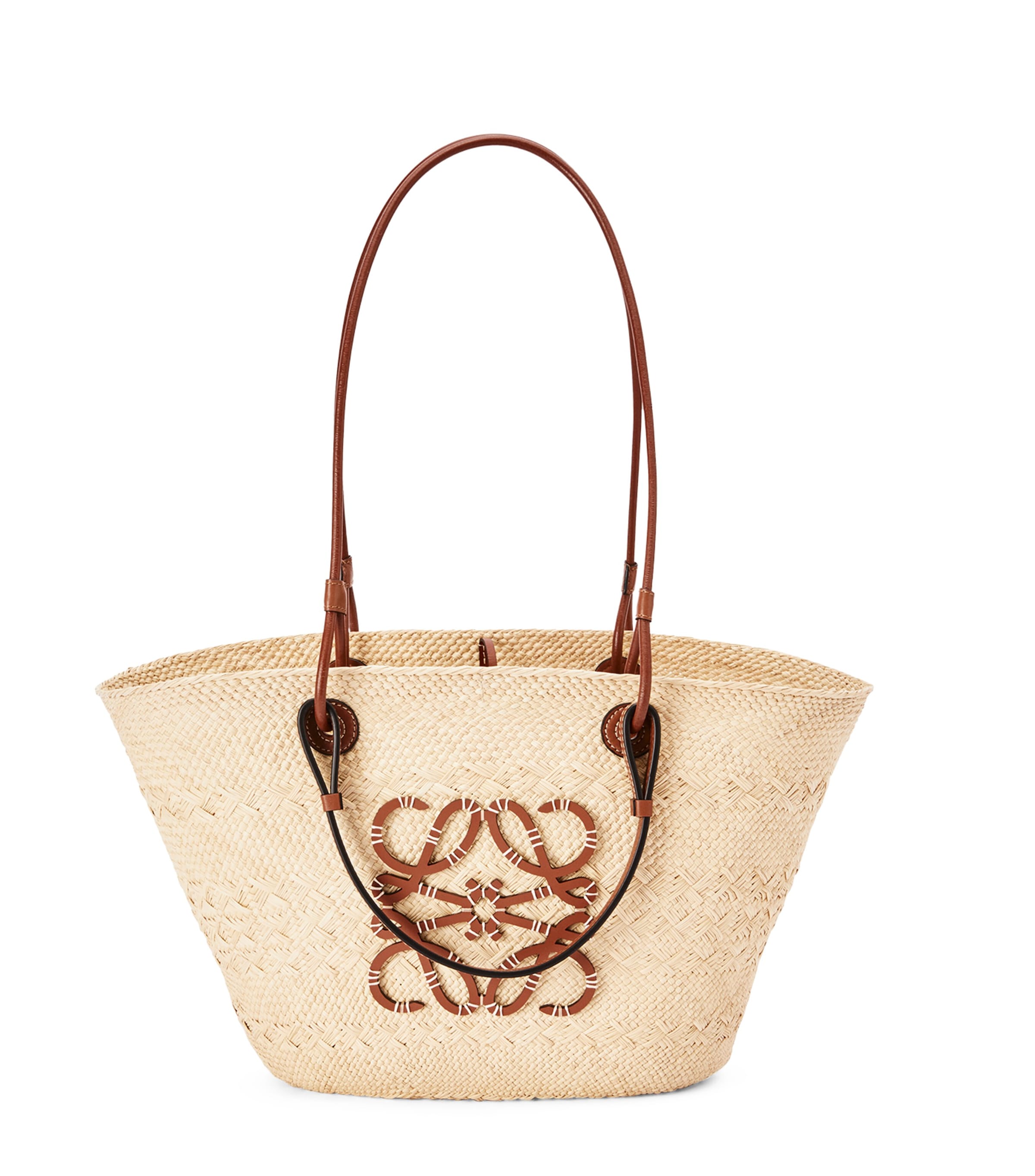 Beige x Paula’s Ibiza Anagram Basket Bag