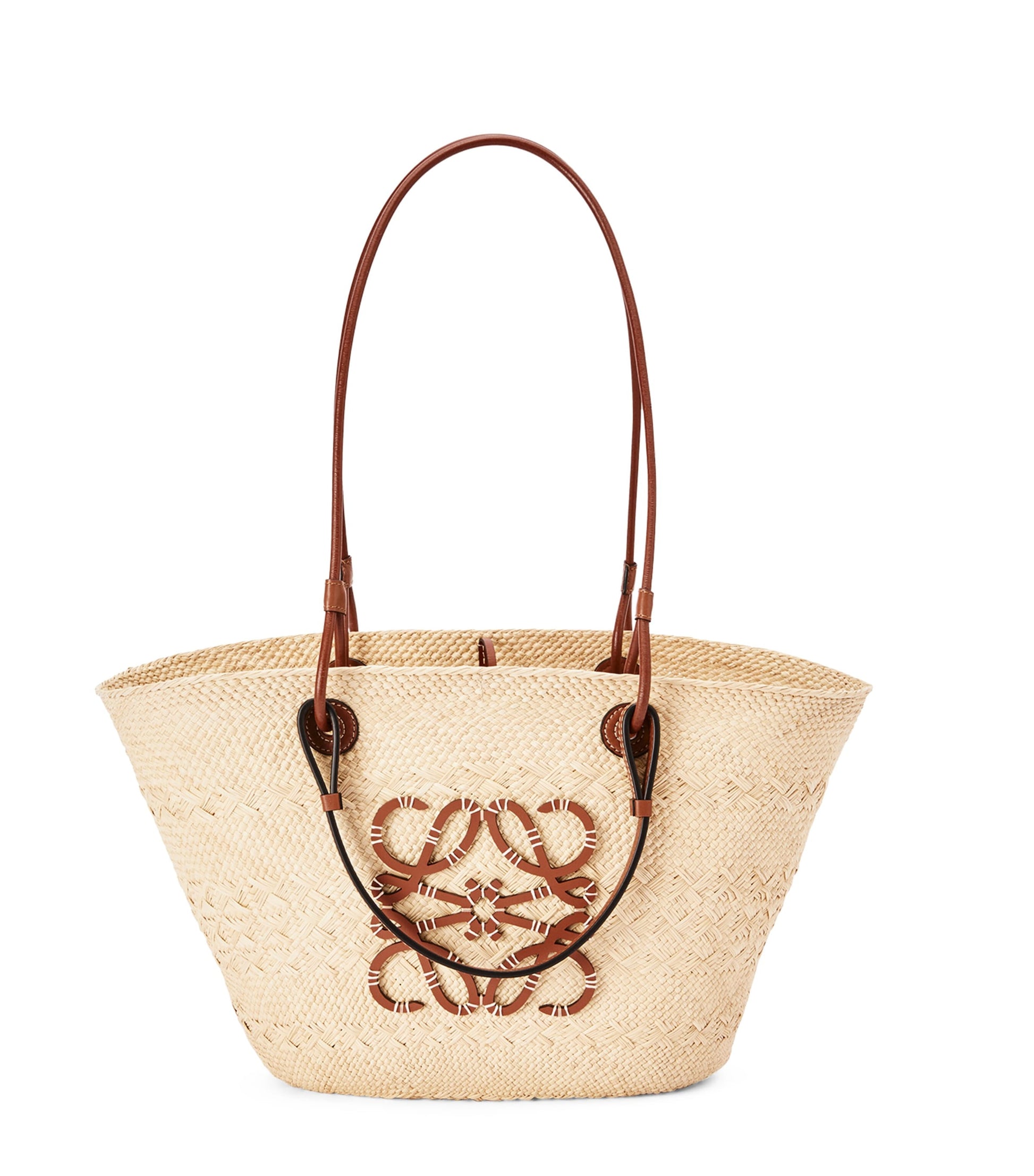 Beige x Paula’s Ibiza Anagram Basket Bag