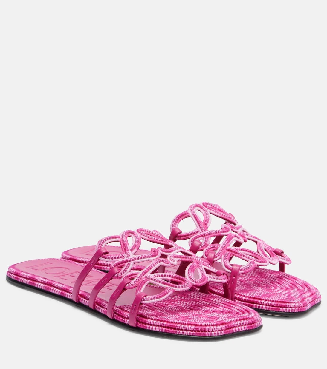 Loewe - Paula's Ibiza Petal Anagram canvas slides