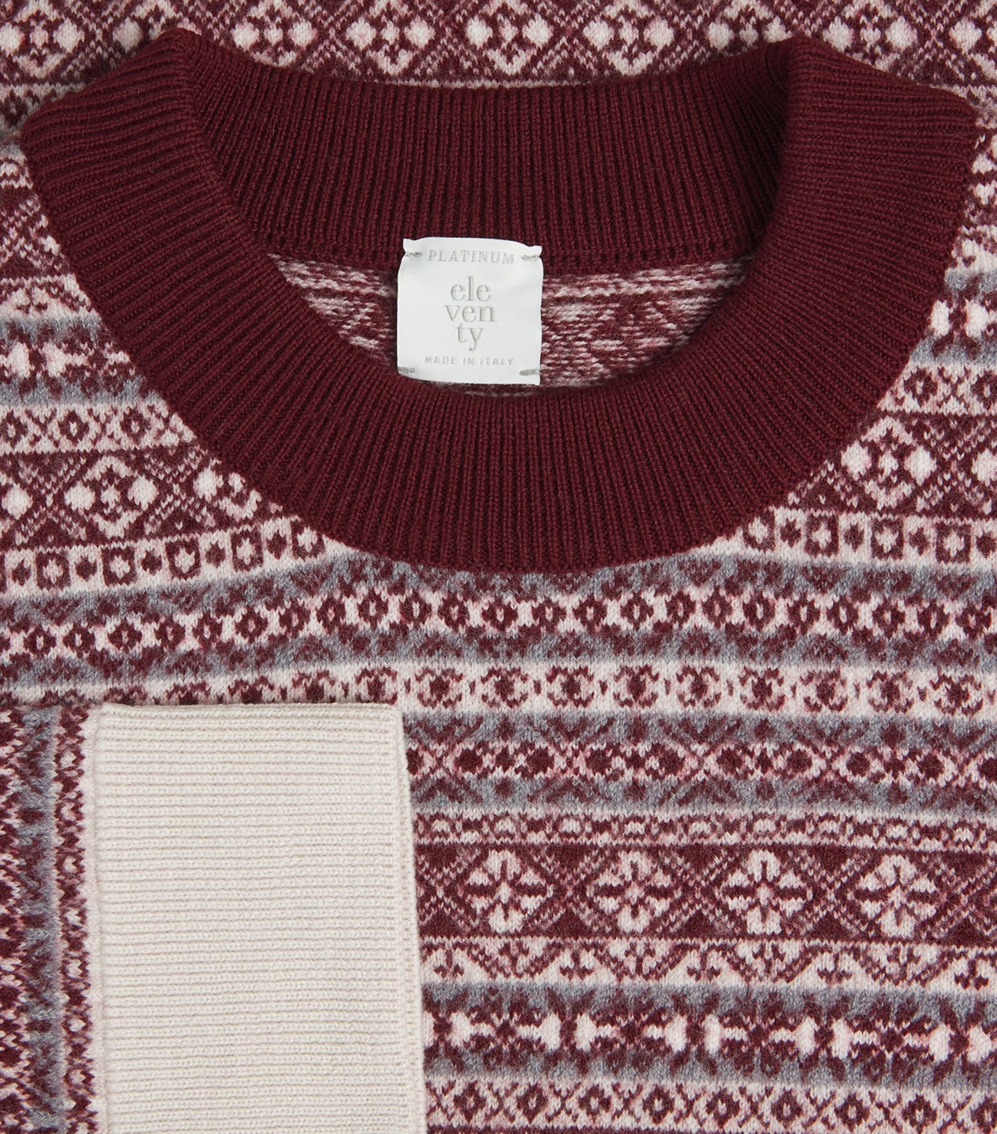Eleventy Multi Wool Fair Isle Sweater