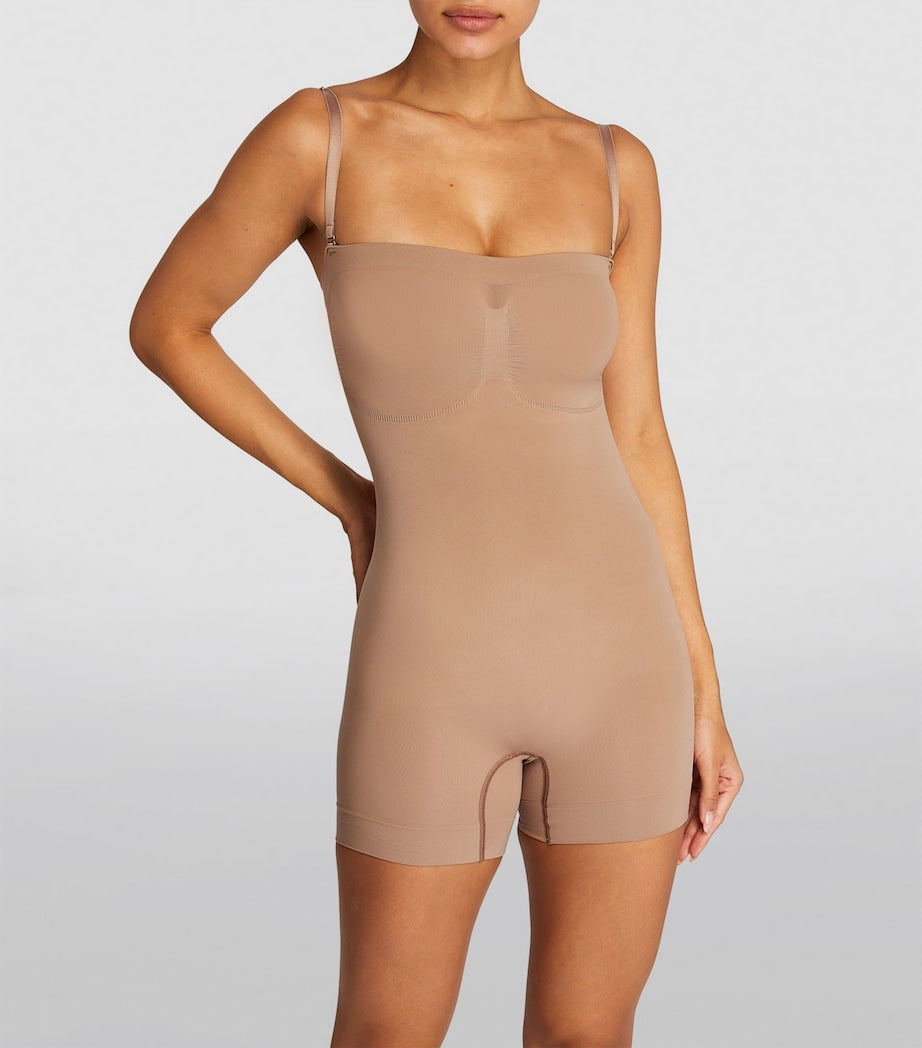 Skims Nude Seamless Sculpt Strapless Shortie Bodysuit