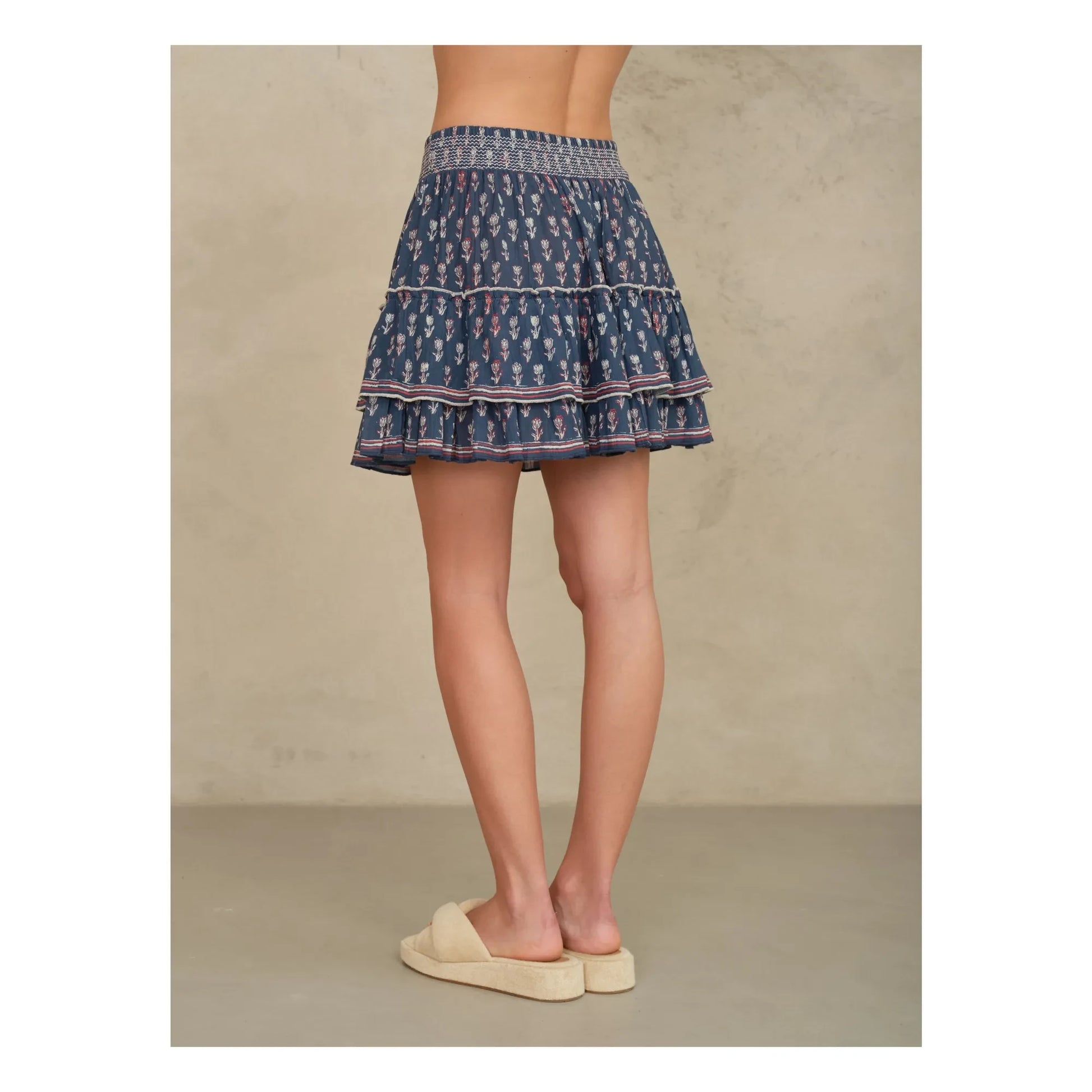 M.A.B.E. - Ari Coton skirt | Indigo
