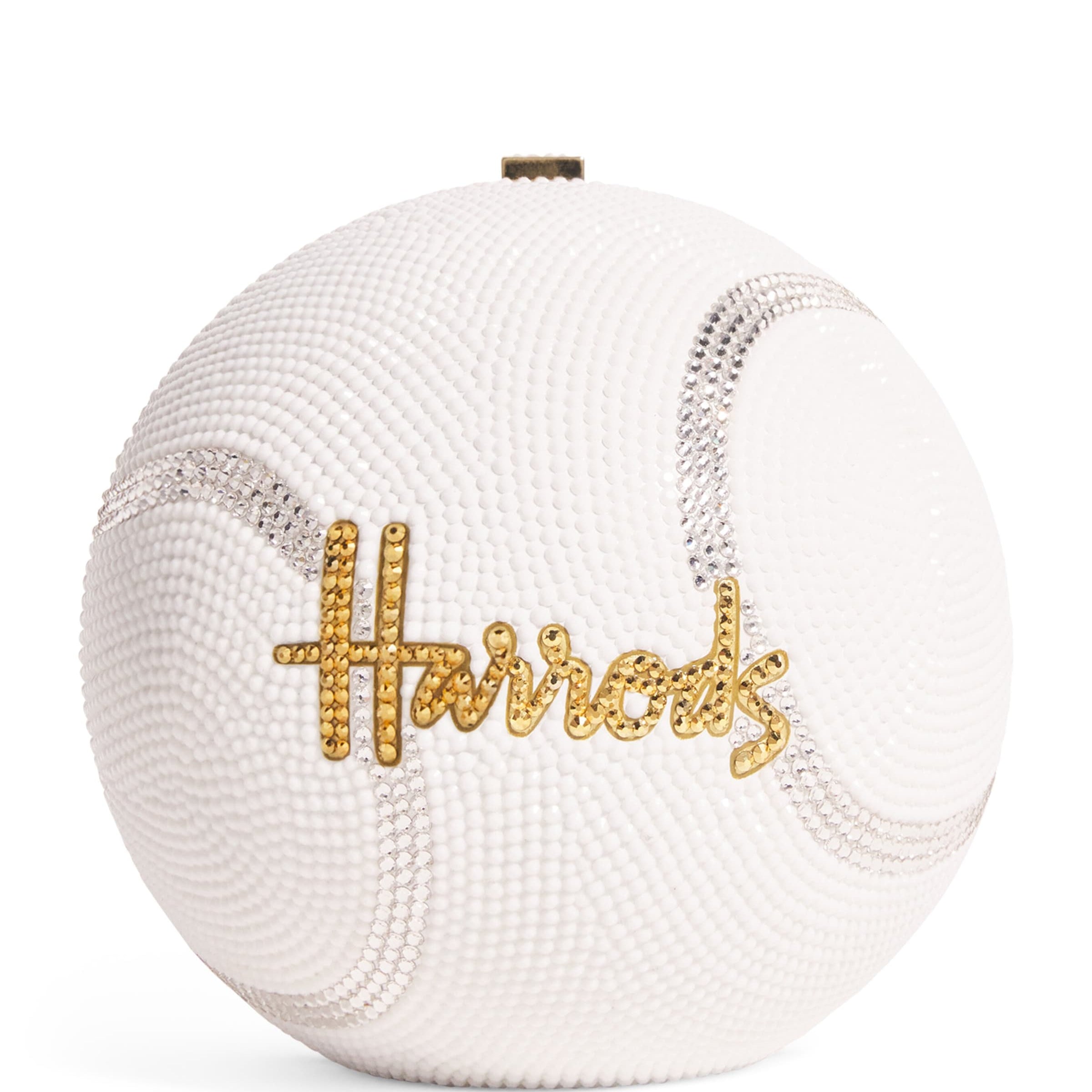 White x Harrods Embellished Tennis Ball Clutch Bag