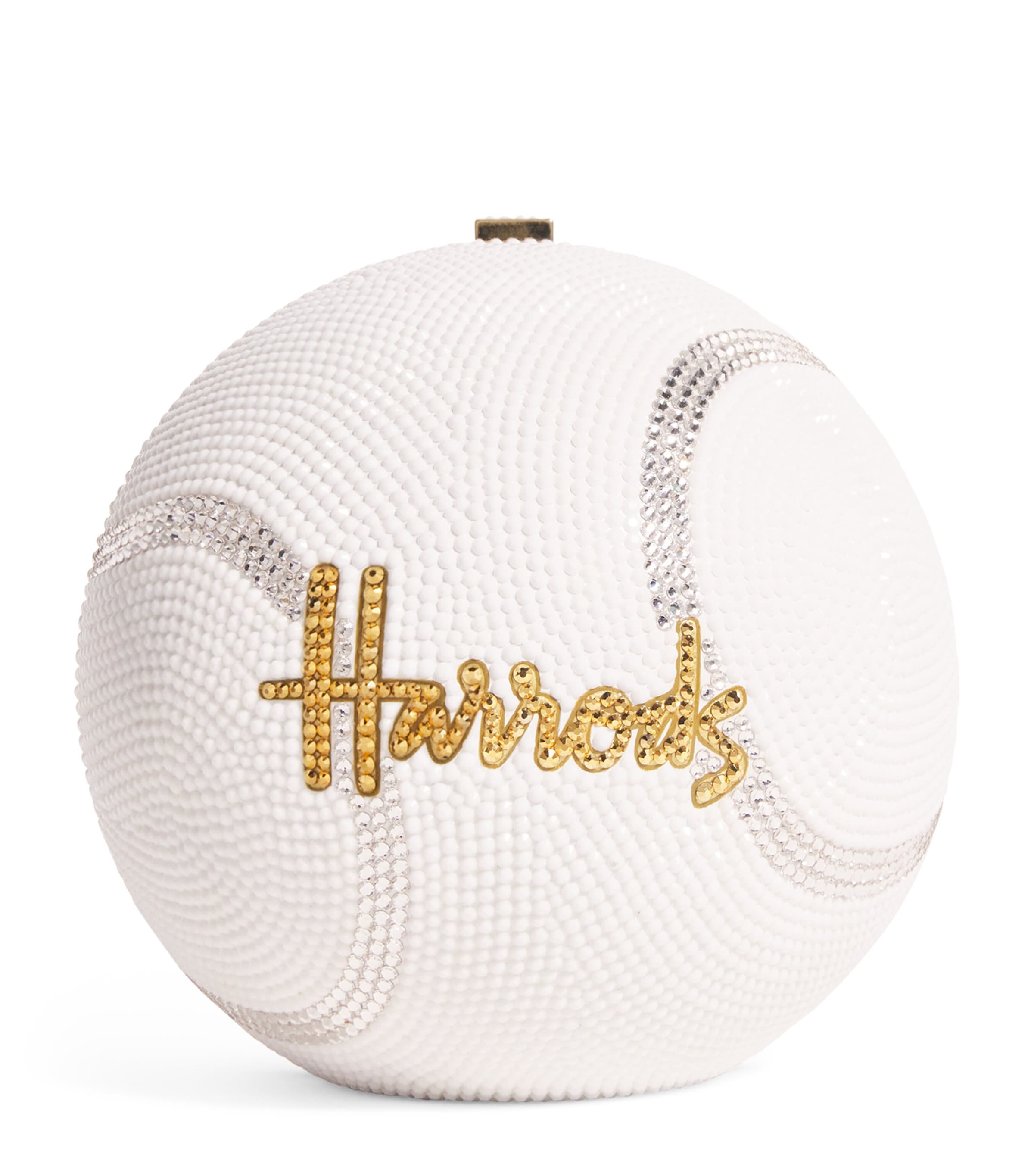 White x Harrods Embellished Tennis Ball Clutch Bag